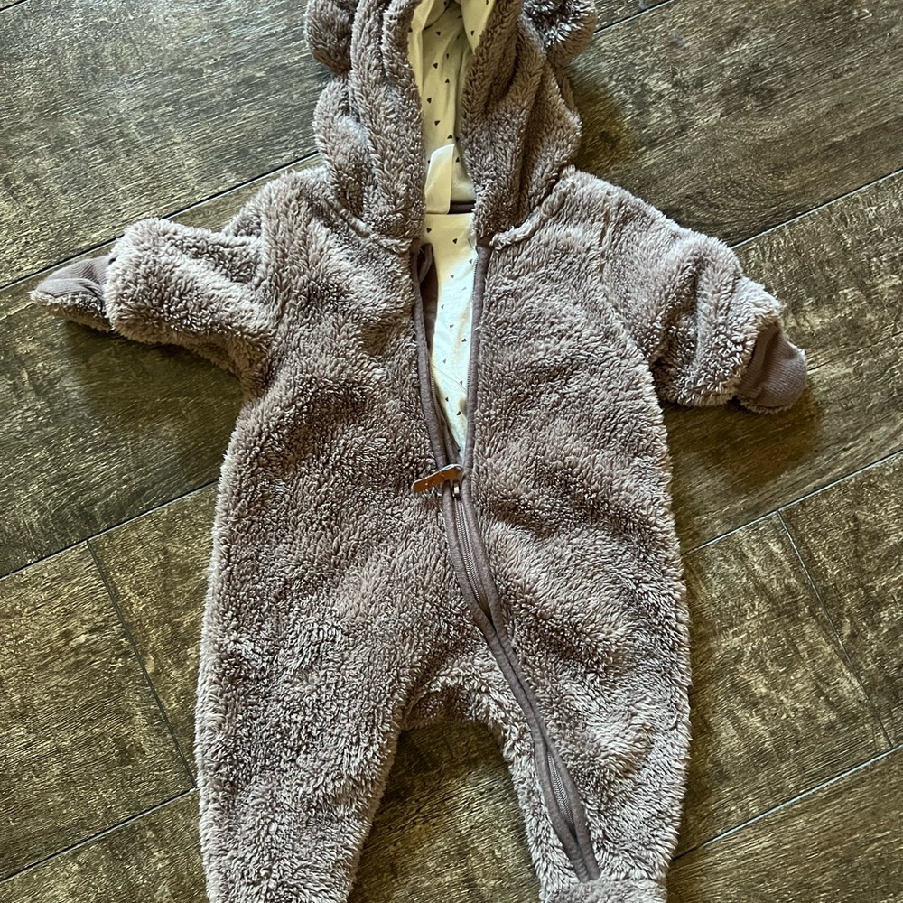 Baby fluffy onesie